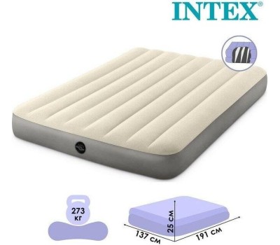 Матрас надувной INTEX Матрас надувной 137x191x25см INTEX. (в коробке) Арт. 64102