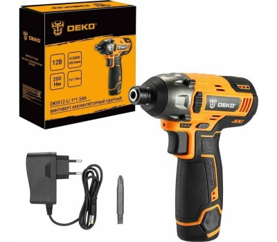 Гайковерт аккумуляторный DEKO DKIS12-Li, 1х1.5Ач 063-4105