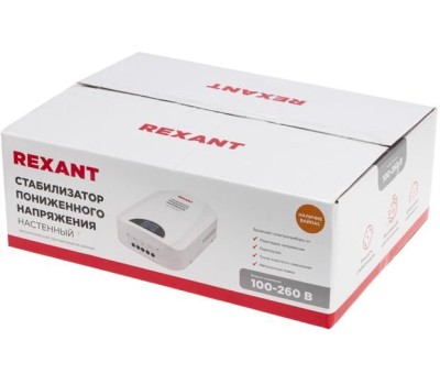 Стабилизатор однофазный пониженного напряжения REXANT (11-5045) REX-WR-3000 белый