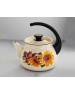 Чайник КМЗ 42704-122/6 эмал 3,0л сфер конс/руч с рис, слоновая кость
