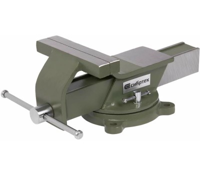 Тиски СИБРТЕХ слесарные, 150 мм, стальные, поворотные//