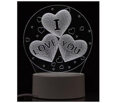 ENERGY Светильник декоративный EN-NL 22 3D три сердца (106253)