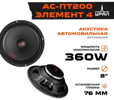 Автоакустика URAL ПАТРИОТ АС-ПТ200 ЭЛЕМЕНТ 4