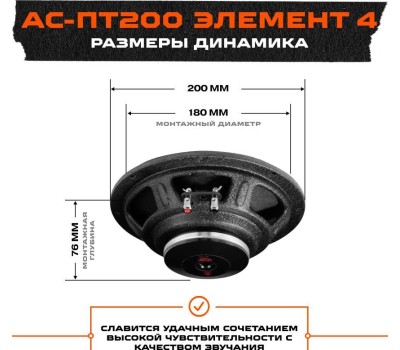 Автоакустика URAL ПАТРИОТ АС-ПТ200 ЭЛЕМЕНТ 4