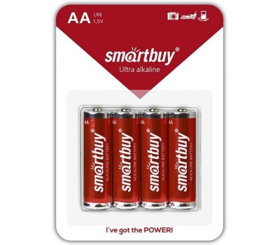 Батарейки SMARTBUY (SBBA-2A04SB) LR6/4SB (60/720)
