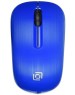 OKLICK Мышь Оклик 525MW черный/голубой оптическая (1000dpi) беспроводная USB для ноутбука (3but)