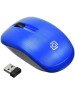 OKLICK Мышь Оклик 525MW черный/голубой оптическая (1000dpi) беспроводная USB для ноутбука (3but)