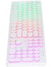 OKLICK Клавиатура Оклик 420MRL белый USB slim Multimedia LED