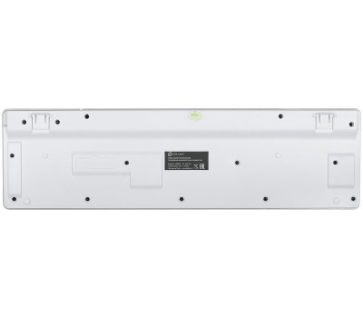 OKLICK Клавиатура Оклик 420MRL белый USB slim Multimedia LED