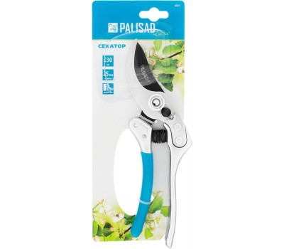 PALISAD Секатор , 230 мм, усиленный, нижняя рукоятка в ПВХ - оболочке, Luxe, 60471