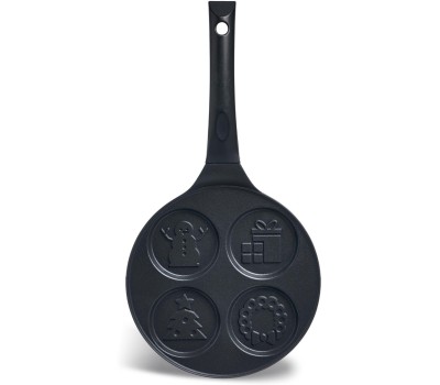 Сковорода AGNESS 932-033 ЗИМНЯЯ ЗАБАВА для оладий с а/приг.покрытием 21,5см