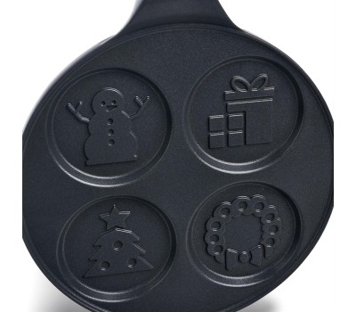 Сковорода AGNESS 932-033 ЗИМНЯЯ ЗАБАВА для оладий с а/приг.покрытием 21,5см