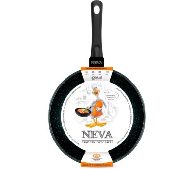Сковорода NEVA NG024 а/пр литая 24см съемн/руч Granite
