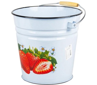 Ведро СИБИРСКИЕ ТОВАРЫ С1124, С1124.П, С1124*59 эмал конич 12л б/кр с рис