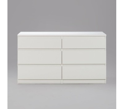Корпусная мебель ГУД ЛАКК 2.03.02.080.1 КАСТОР комод 6 ящиков RU белый (2 пак.)