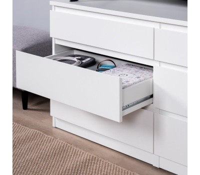 Корпусная мебель ГУД ЛАКК 2.03.02.080.1 КАСТОР комод 6 ящиков RU белый (2 пак.)