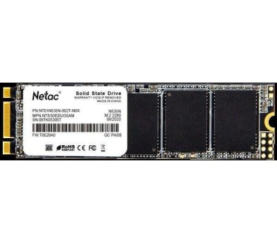Накопитель SSD NETAC SSD накопитель N535N NT01N535N-002T-N8X 2ТБ, M.2 2280, SATA III, M.2