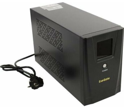 ИБП Exegate EX292799RUS ИБП ExeGate SpecialPro Smart LLB-1500.LCD.AVR.2SH.3C13 <1500VA/950W, LCD, AVR, 2*Schuko+3*C13, съемн.кабель, металлический корпус, Black>
