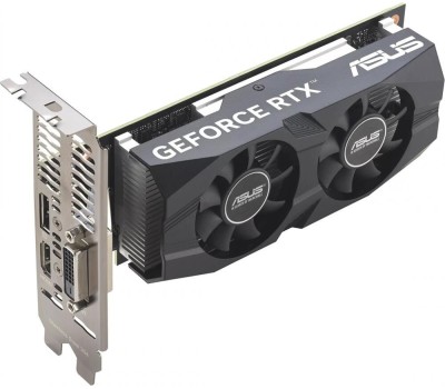 Видеокарта ASUS Видеокарта NVIDIA GeForce RTX 3050 DUAL-RTX3050-O6G 6ГБ Dual, GDDR6, OC, Ret