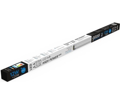 GAUSS Лампа LED G13, трубка, 12Вт, 93032, одна шт