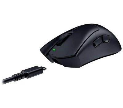 Мышь беспроводная RAZER Мышь беспроводная DeathAdder V3 HyperSpeed, игровая, радио, оптическая, USB, USB-C, 6400dpi, черный [rz01-05140100-r3g1]