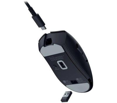 Мышь беспроводная RAZER Мышь беспроводная DeathAdder V3 HyperSpeed, игровая, радио, оптическая, USB, USB-C, 6400dpi, черный [rz01-05140100-r3g1]