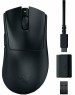 Мышь беспроводная RAZER Мышь беспроводная DeathAdder V3 HyperSpeed, игровая, радио, оптическая, USB, USB-C, 6400dpi, черный [rz01-05140100-r3g1]