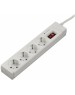 HAMA Сетевой удлинитель H-121939, 1.5м, белый [00121939]