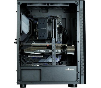 ZALMAN Корпус MIDITOWER ATX W/PSU BLACK I4