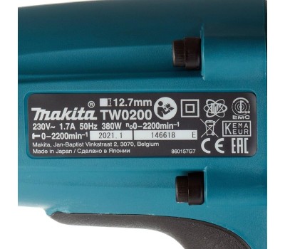 MAKITA Ударный гайковерт TW0350, сетевой