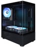 Корпус для ПК 1STPLAYER MIKU Mi2-A ARGB Black / mATX / 3x120mm ARGB fans / Mi2-A-BK-2FC7R-1FC7