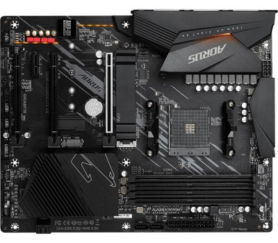 GIGABYTE Материнская плата B550 AORUS ELITE V2, Socket AM4, AMD B550, 4xDDR4-3200, HDMI+DP, 3xPCI-Ex16, 1xPCI-Ex1, 4xSATA3(RAID 0/1/10), 2xM.2, 8 Ch Audio, 2,5GLan, (2+4)xUSB2.0, (6+2)xUSB3.2, ATX, RTL {8} (809898)