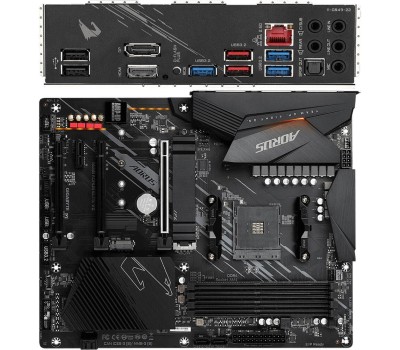 GIGABYTE Материнская плата B550 AORUS ELITE V2, Socket AM4, AMD B550, 4xDDR4-3200, HDMI+DP, 3xPCI-Ex16, 1xPCI-Ex1, 4xSATA3(RAID 0/1/10), 2xM.2, 8 Ch Audio, 2,5GLan, (2+4)xUSB2.0, (6+2)xUSB3.2, ATX, RTL {8} (809898)
