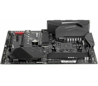 GIGABYTE Материнская плата B550 AORUS ELITE V2, Socket AM4, AMD B550, 4xDDR4-3200, HDMI+DP, 3xPCI-Ex16, 1xPCI-Ex1, 4xSATA3(RAID 0/1/10), 2xM.2, 8 Ch Audio, 2,5GLan, (2+4)xUSB2.0, (6+2)xUSB3.2, ATX, RTL {8} (809898)