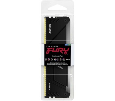 KINGSTON Модуль памяти 16GB DDR4 3200MHz DIMM FURY Beast Black RGB XMP CL16, 1.35V 288-pin Non-ECC
