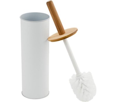 САНАКС - Ёрш напольный, металл, БЕЛЫЙ, с вставками дерева 1577