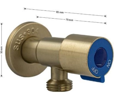 МАГНУС - Кран металлокерамика угловой 1/2