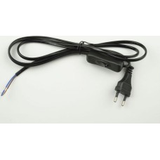 Сетевой шнур с вилкой и выключателем UNIEL (UL-00004432) UCX-C11/02A-170 BLACK
