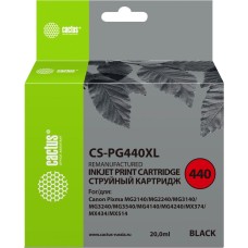 Картридж CACTUS CS-PG440XL черный (20 мл) - для CANON/ Pixma MG2140/MG3140