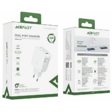 СЗУ ACEFAST Зарядное устройство двухпортовое A5 PD32W USB-C+USB-A dual port charger (EU). Цвет: белый