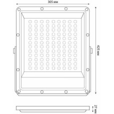 UNIEL ULF-F51D-200W/6500K IP65 200-240V GREY