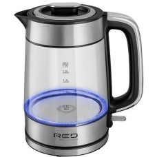 Чайник электрический RED SOLUTION Чайник электрический G104, 2200Вт, черный и серебристый