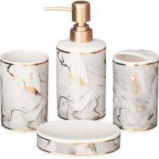 Аксессуары д/ванной комнаты LEFARD 755-245 набор для ванной 360мл (4 предмета)