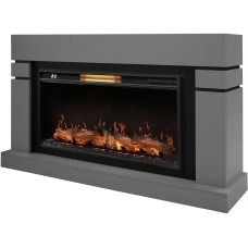 Камин электрический ELECTROLUX Каминокомплект: Очаг EFP/P-4220LS, портал Lindos 42/40/36, светло-серый, р/в