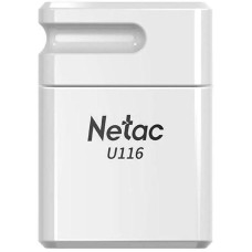 Флешка NETAC Флешка USB U116 8ГБ, USB2.0, белый [nt03u116n-008g-20wh]