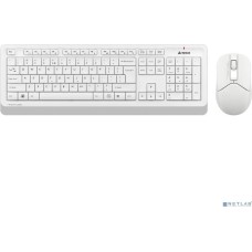 A4TECH Клавиатура + мышь Fstyler FG1012 клав:белый мышь:белый USB беспроводная Multimedia [1599042]