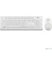 A4TECH Клавиатура + мышь Fstyler FG1012 клав:белый мышь:белый USB беспроводная Multimedia [1599042]