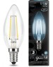 GAUSS Лампа филаментная E14, свеча, 11Вт, одна шт. [103801211]