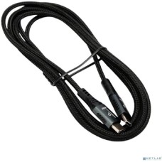 Cablexpert Кабель USB2.0 Type-C/Type-C, 5А, 240Вт, PD3.1/QC4.0, медь, оплетка, 2м, черный (CCP-USB2.0-240W-2M)