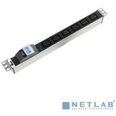 ЦМО REM Блок розеток Rem-16 с авт. 16А, 6 IEC 60320 C19, 16A, алюм., 19